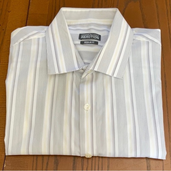 Kenneth Cole Reaction. Regular fit Men’s long sleeve dress 16 1/2 / 32-33 - Picture 2 of 6